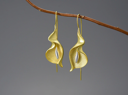 Calla Lily Drop & Dangle Earrings