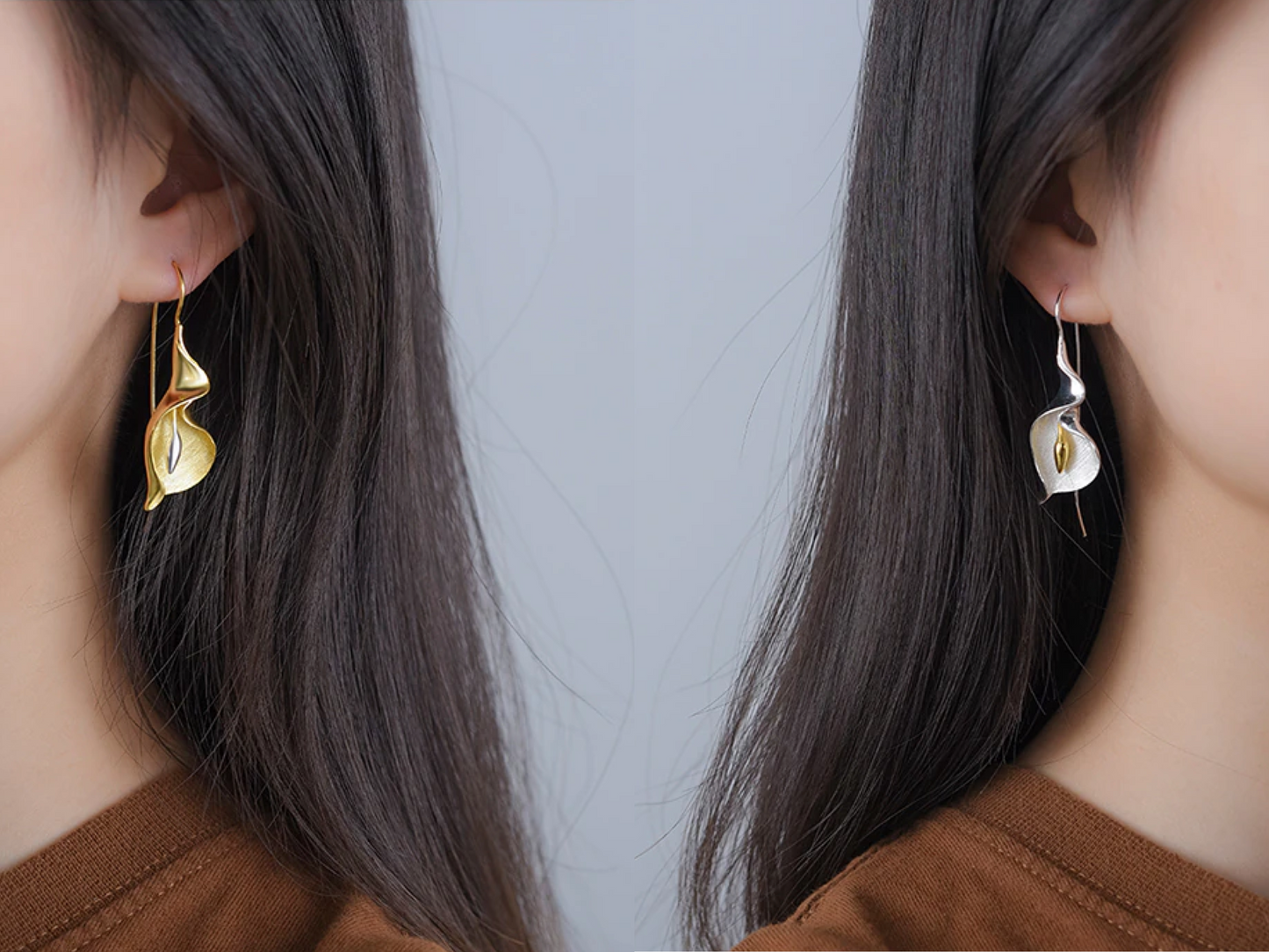 Calla Lily Drop & Dangle Earrings