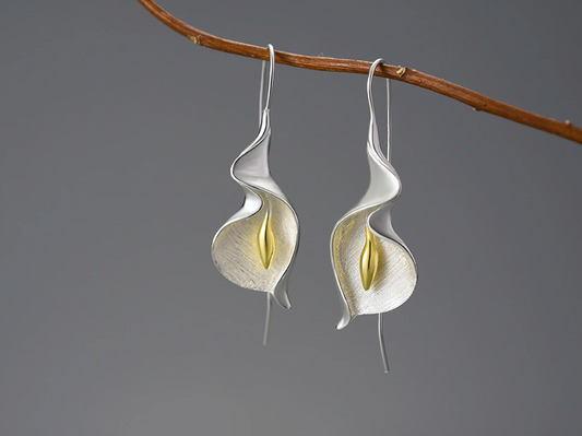 Calla Lily Drop & Dangle Earrings