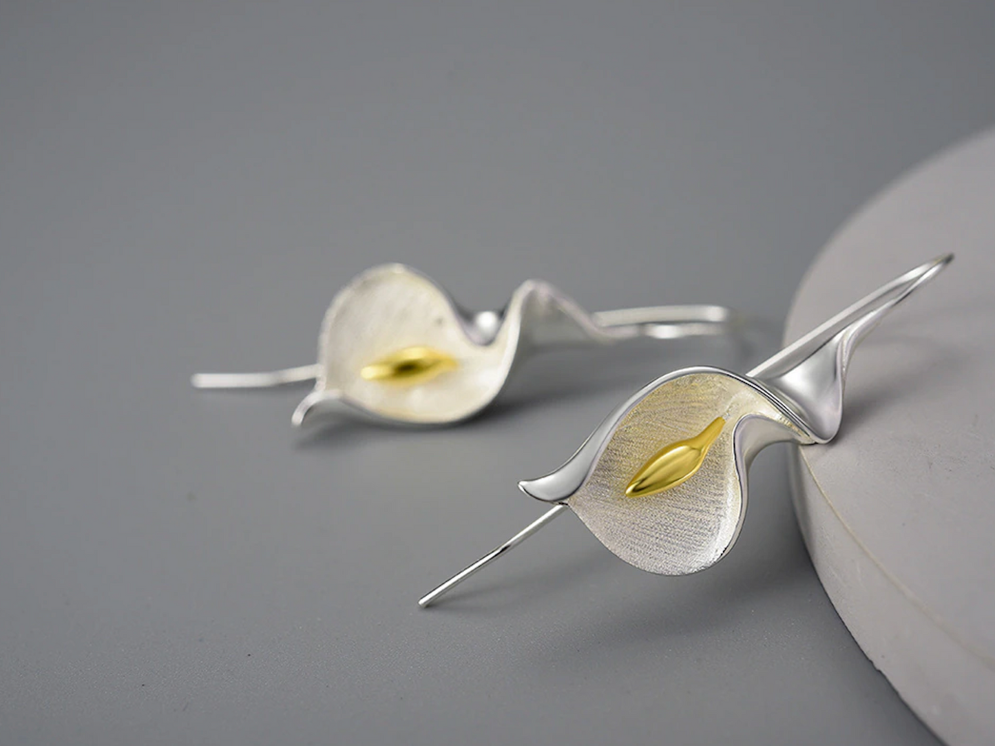 Calla Lily Drop & Dangle Earrings