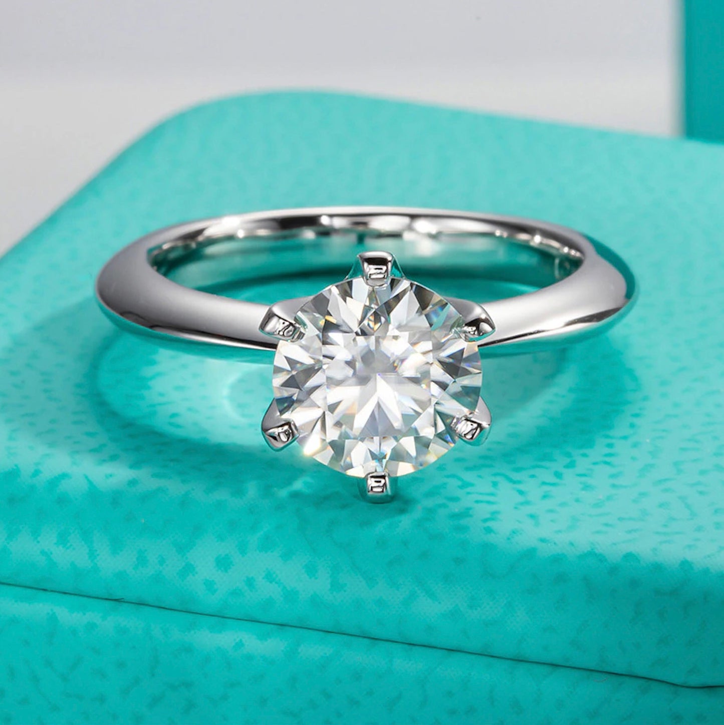 Moissanite Engagement Ring