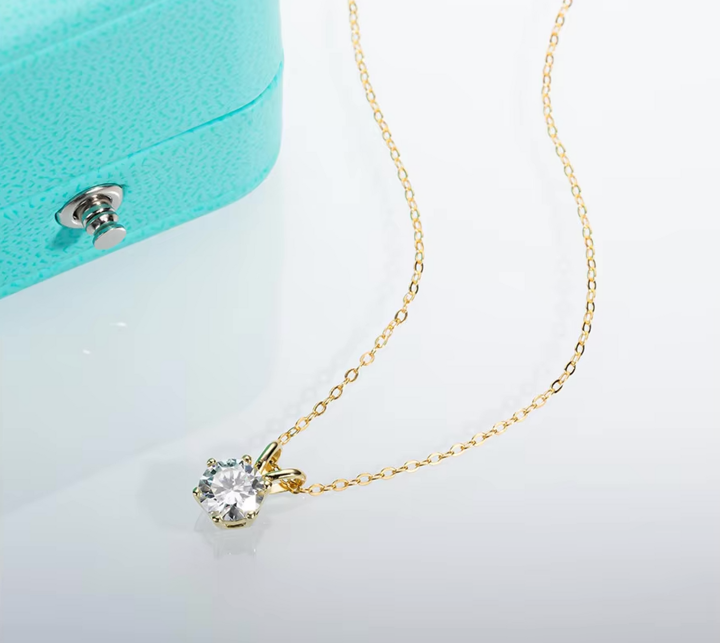 Moissanite Pendant Necklace