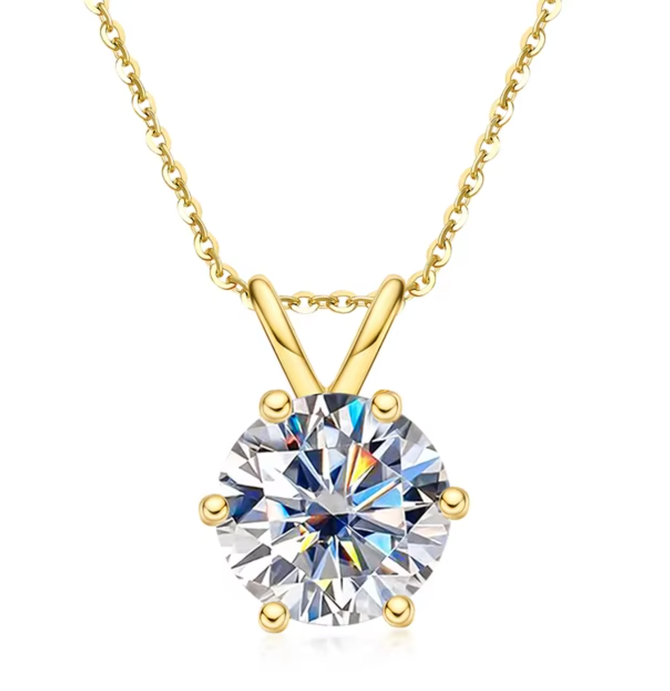 Moissanite Pendant Necklace