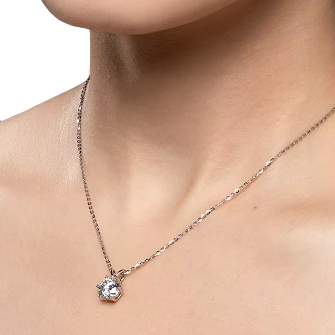 Moissanite Pendant Necklace