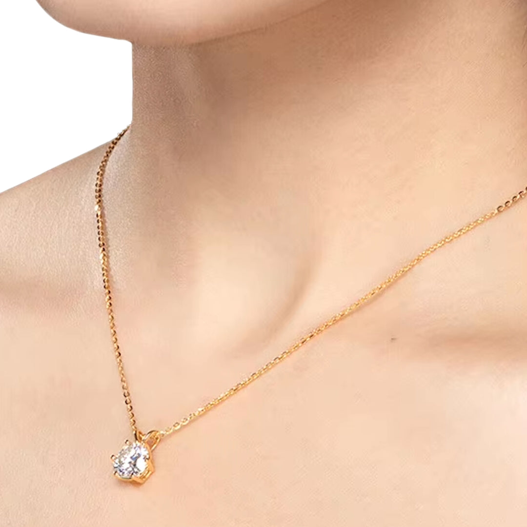 Moissanite Pendant Necklace