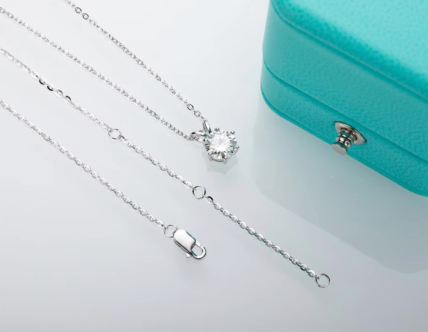 Moissanite Pendant Necklace