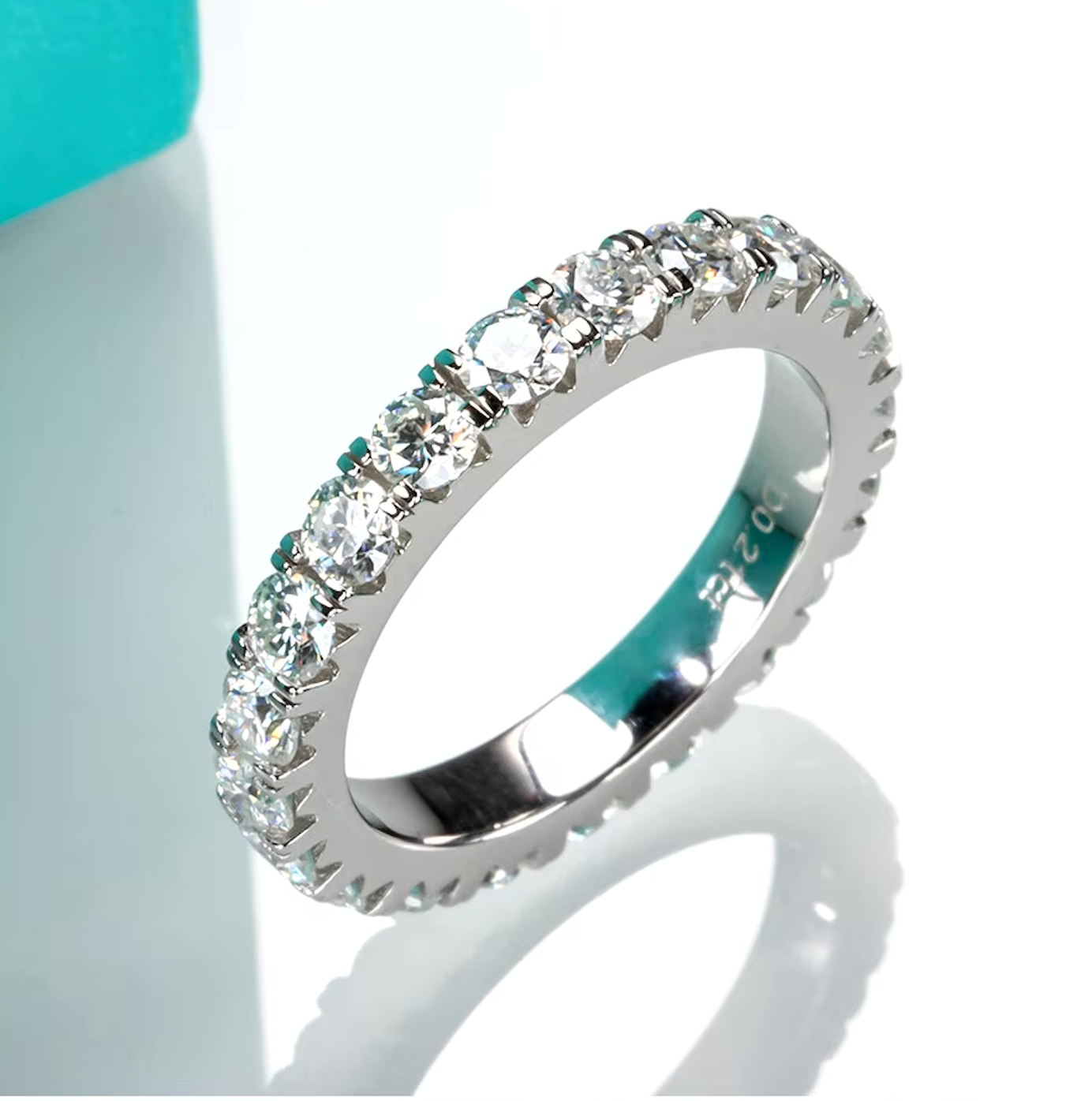 Moissanite Wedding Band